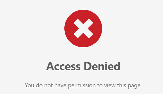 Access Denied